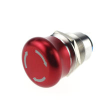 ABS22S-M11 22mm momentary  E-stop metal push button switch